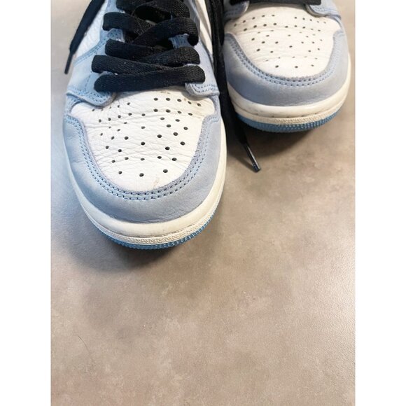 Nike Air Jordan 1 High University Blue Leather Hightop Sneakers Sz 8 - Picture 4 of 10